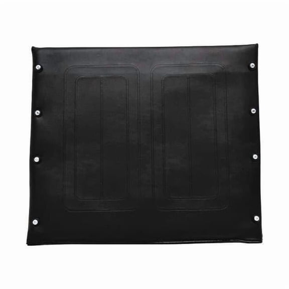 Alco Vinyl Seat Upholstery,22"W,10 Hole,Black 64831-A3