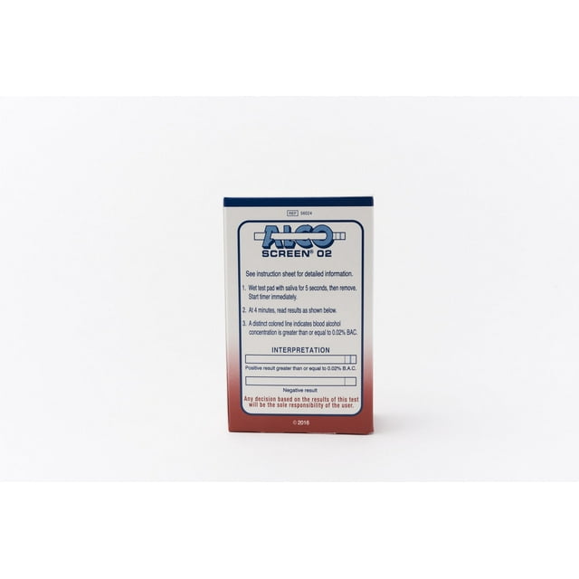Alcoscreen 02 DOT saliva alcohol test (24 kits) by Alcoscreen