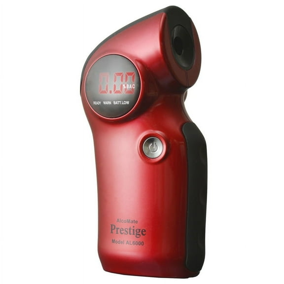 AlcoMate Prestige(AL6000) Breathalyzer, Red, BASIC Pack