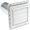 thumbnail image 1 of Alcoa Home Exteriors Ply Gem Vinyl White 7" x 7" Louvered Utility Vent for 4" Ducting, 1 of 2