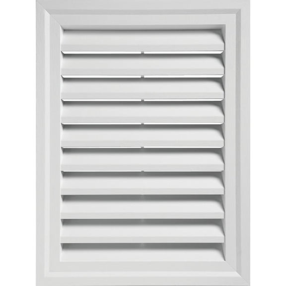 Alcoa Home Exteriors RECTGV1824 PW 18'' x 24'' Rectangular Gable Vent