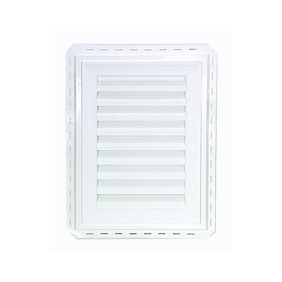 Alcoa Home Exteriors Rectangular Gable Vent Standard - Adjustable Vinyl - 18 x 24 White