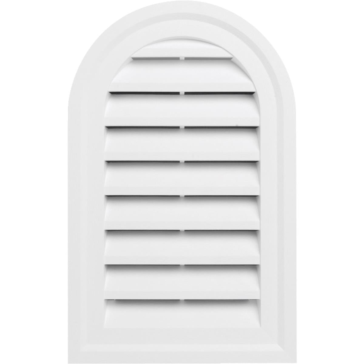 Alcoa Home Exteriors White Rnd/Top Gable Vent RDTOPGV14 PW