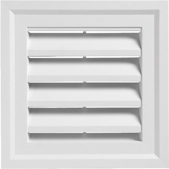 Alcoa Home Exteriors White Square Gable Vent SQGV1414 PW