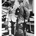 thumbnail image 1 of Alcock & Brown 1919. Ncaptain John Alcock And Lieutenant Arthur Whitten Brown Beside The Modified Vickers-Vimy Biplane, 1 of 1