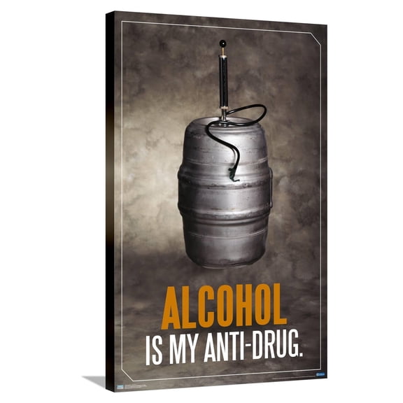 Alcohol - Anti-Drug Canvas Wall Poster, 22.375" x 34"