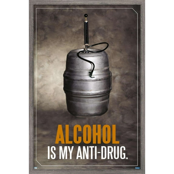 Alcohol - Anti-Drug Wall Poster, 22.375" x 34", Framed
