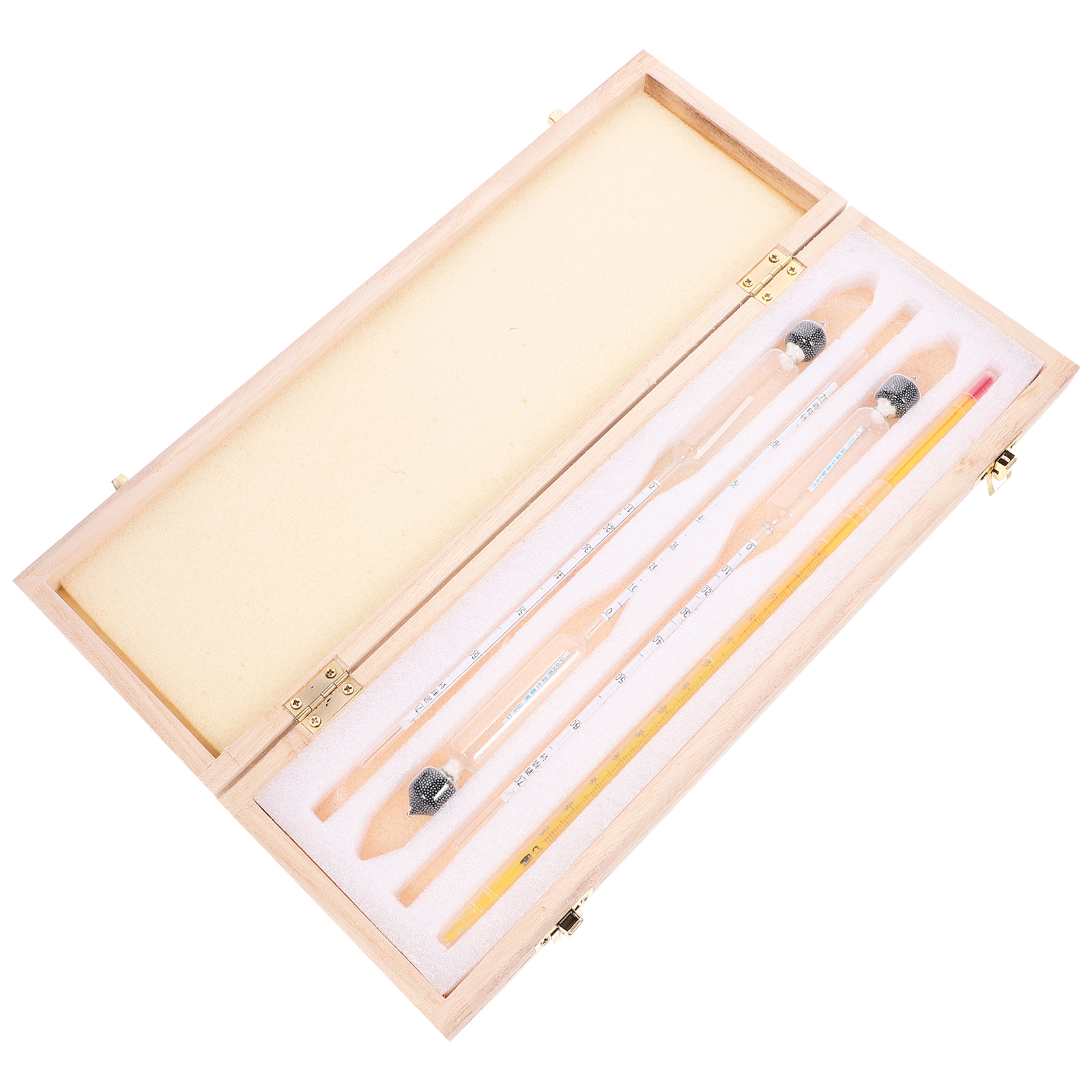 Alcohol Content Meter Wine Hydrometer Graduated Cylinder Thermometer