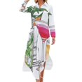 thumbnail image 1 of Alcohol Drinks Tapestry Long Sleeved Shirt Dress birthday dress for women dresses for official occasions Party dresses for women, 1 of 6