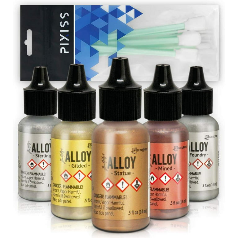 Alcohol Ink Alloys Complete Metallic Set Ranger Tim Holtz Brand