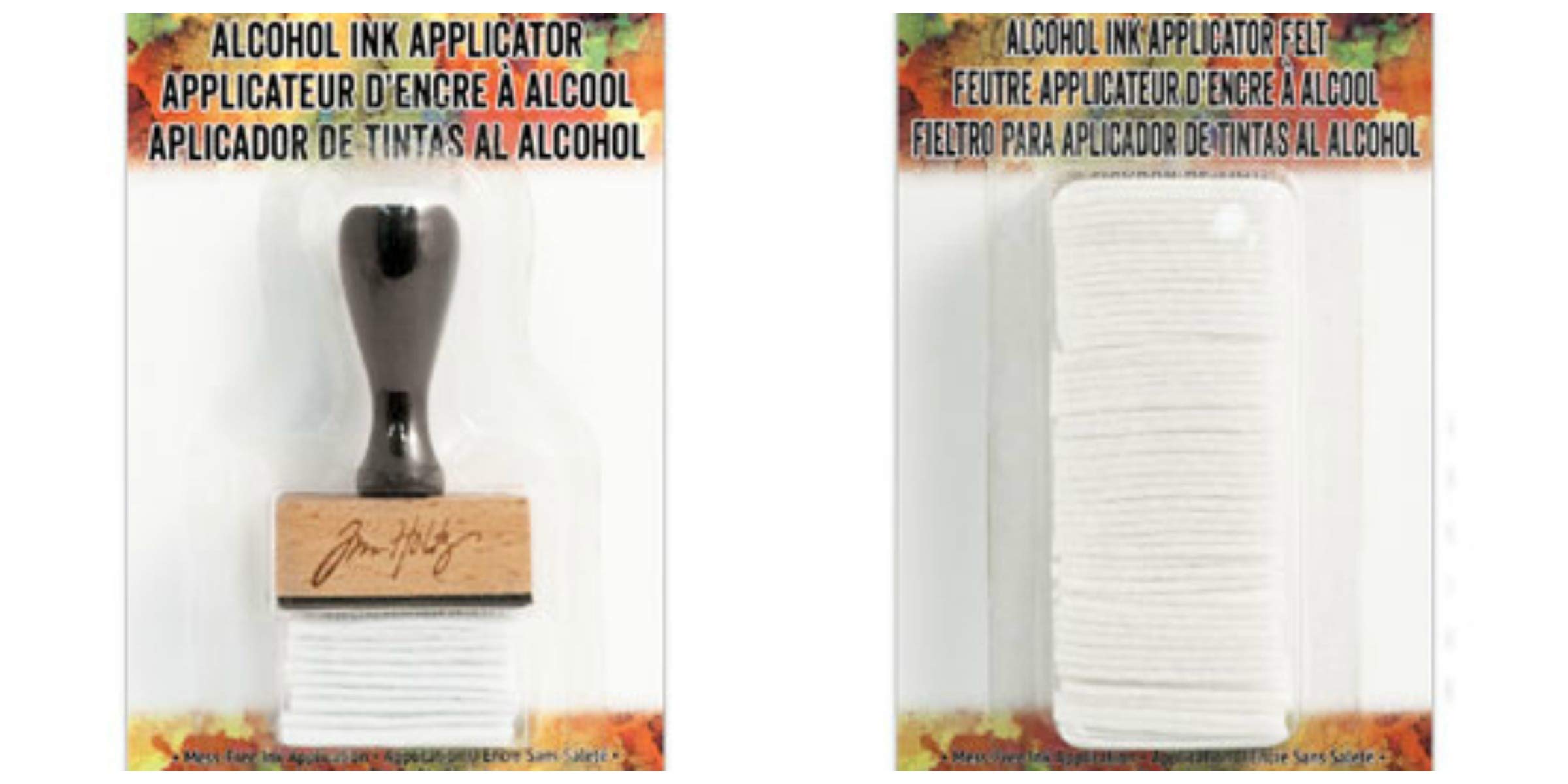 Alcohol Ink Applicator and Ink Applicator Felt Refill Bundle - Walmart.com