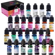 LETS RESIN 26-Color Alcohol-Based Resin Ink and Paint Dye Set