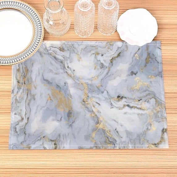 Alcohol Ink Pattern Placemat Cotton Linen Fabric Table Mats Family Dinner Tableware Kitchen Table Mat