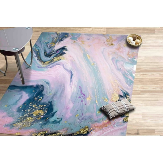 Alcohol Ink Rug, Car Mat Rugs, Modern Marble Rugs, Colorful Rugs, Luxury Rugs, Alcohol Ink Rug Wedding Rug, Pink Rugs, Salon Rug, Gray Rug, 2.6'x9.2' - 80x280 cm