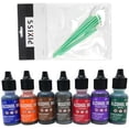 thumbnail image 1 of Alcohol Ink Set 7 Bottle Collection of Ranger Tim Holtz Alcohol Inks for Paper, Resin Epoxy Tinting, Petri Dish Making, 15ml/0.5-Ounce Alcohol Based Ink Each, Vibrant Colors and Metallic Mixitives, 1 of 4