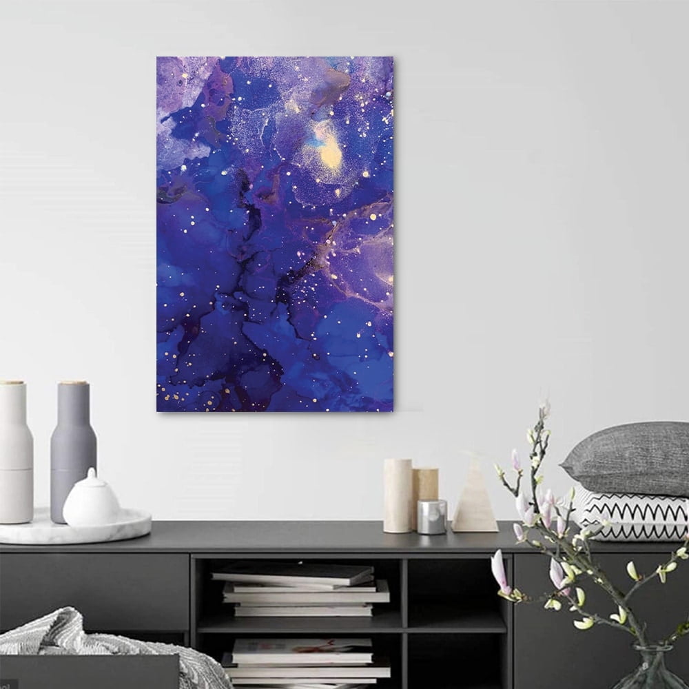 Alcohol Inks Design by Artist Sarah Wahl - 14"x14" Canvas Artwork 16 x 20