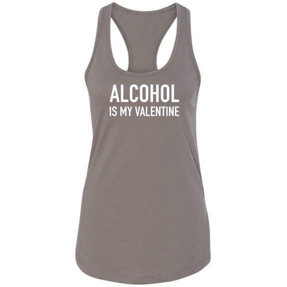 Alcohol Is My Valentine Racerback Tank