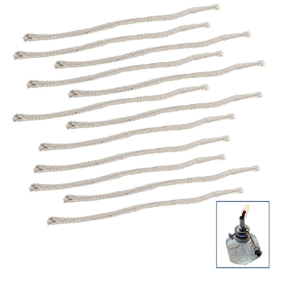 Alcohol Lamp Wick 3/16 Replacement Wicks for Alcohol Burners Lamps 12 Pcs