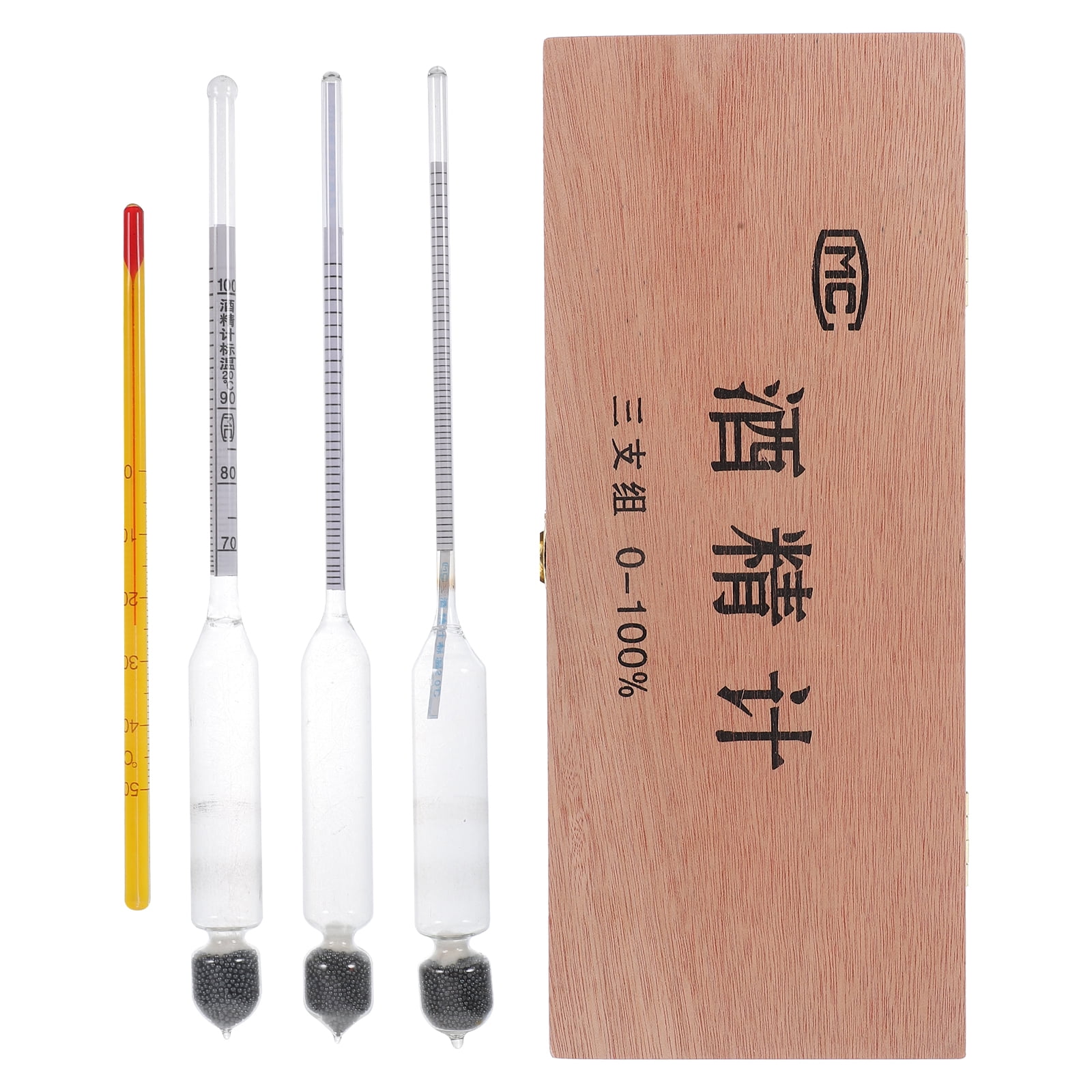 Alcohol Meter Distilling Equipment Hydrometer Graduated Cylinder Glass