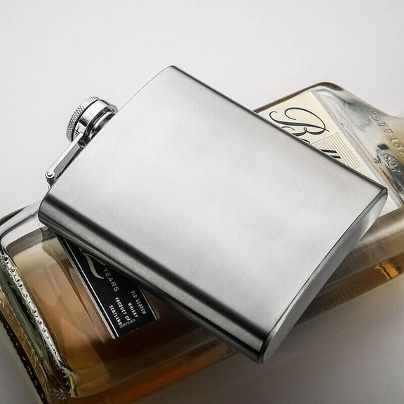 Alcohol Pocket Flask Portable Funnel Stainless Steel Household 190ML 7 OZ