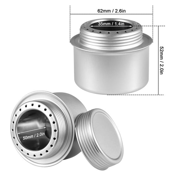 Alcohol Portable Mini Aluminum Alloy Alcohol Stove With Lid Outdoor Camping Hiking Backpacking Cooking Stove