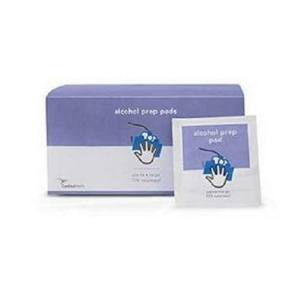Alcohol 2-Ply Medium Skin Prep Pad Box, 200 Count