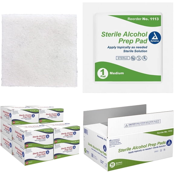 Alcohol Prep Pad - Sterile, Medium, 10/200/cs