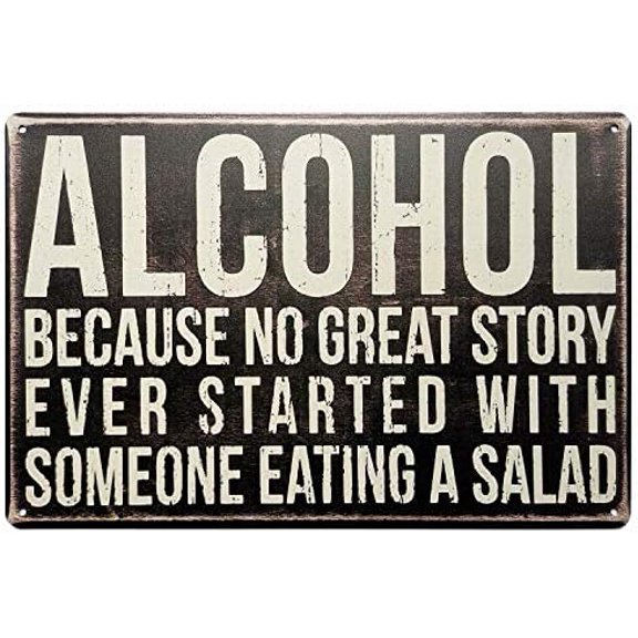 Tin Signs Unique Metal Bar Wall Plaque Decor Vintage Kitchen Tin Sign 12 X 8