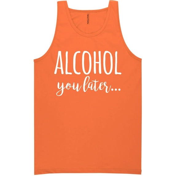 Alcohol You Later Neon Tank Top