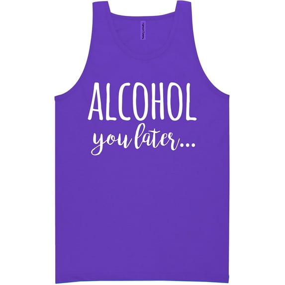 Alcohol You Later Neon Tank Top