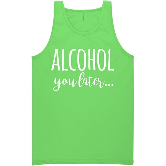 Alcohol You Later Neon Tank Top