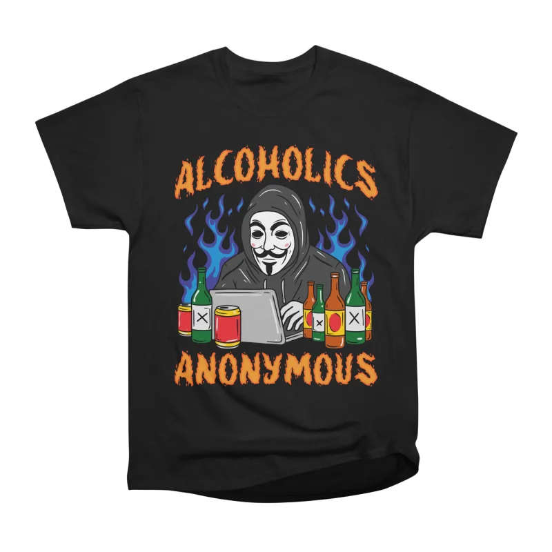 Alcoholics Anonymous T-Shirt Tee Gift For Him Merch For Her Apparel For ...