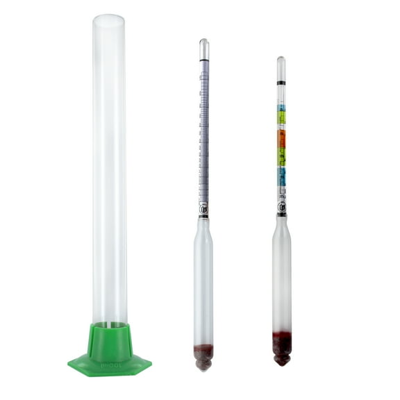 Alcoholmeter / Hydrometer / Glass Test Cylinder