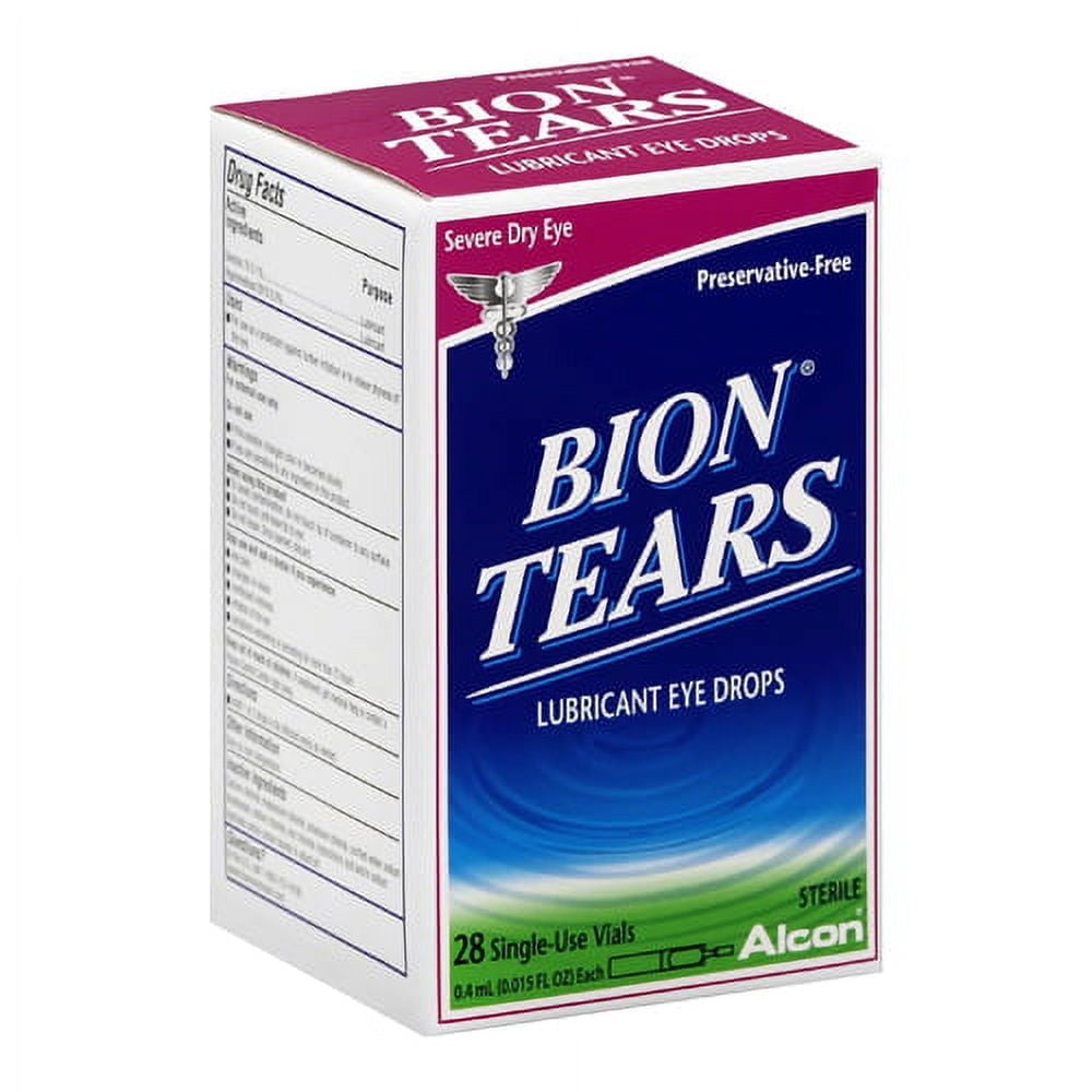 Alcon Bion Tears Lubricant Eye Drops, Single-Use Vials - 28 Ea