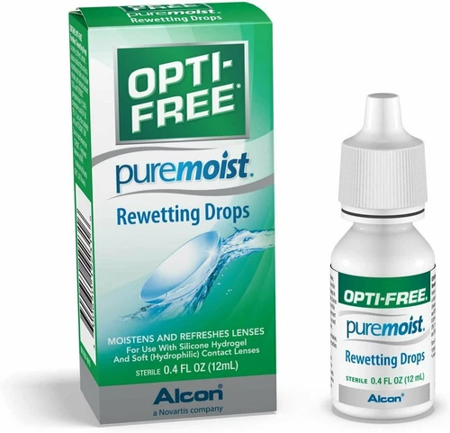 Alcon Company Opti-Free Puremoist Rewetting Drops Sterile 0.4 fluid ounce