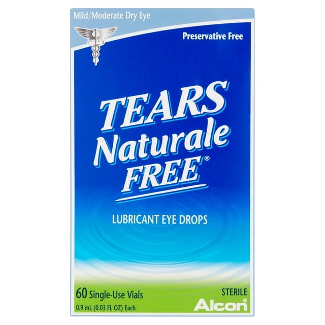 Alcon Tears Naturale II Preservative Free Vials Dry Eye Lubricant Artificial Tears - 60 ct