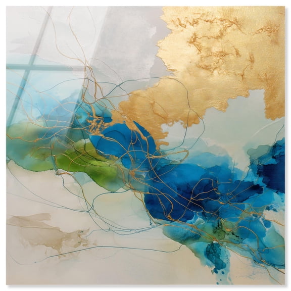 Alconia I Acrylic Abstract Wall Art by Art Remedy, Ready to Hang, 16 x 16