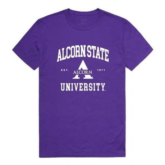 Alcorn State University Men Seal T-Shirt, Purple - Extra Large