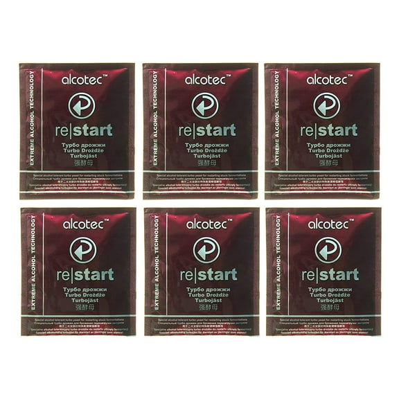 Alcotec ReStart Turbo Yeast (Pack of 6)