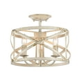 thumbnail image 1 of Golden Lighting Alcott 3-light Semi-Flush Mount in Antique Ivory, 1 of 4