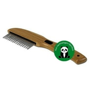 Alcott Bamboo Groom Rotating Pin Comb with 31 Rounded Pins for Pets