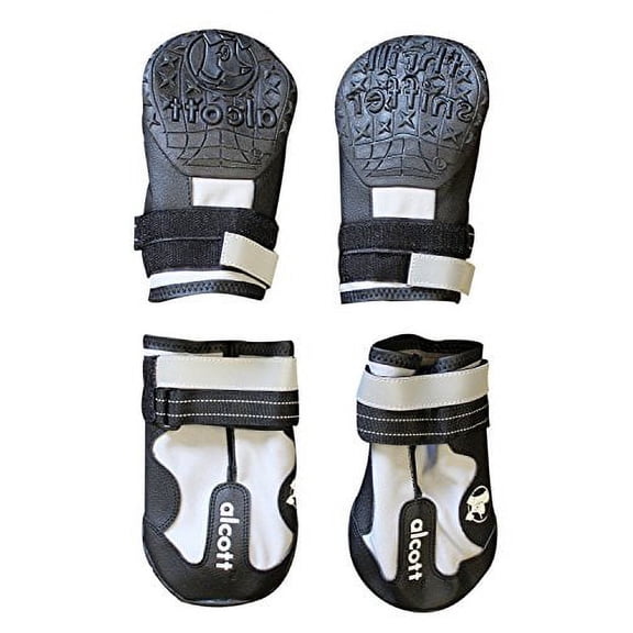 Alcott Explorer Adventure Dog Boots, Grey Black