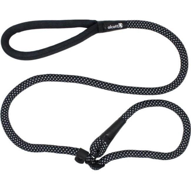 Alcott SL OS BK 5 ft. x 3-4 in. Slip Rope Leash, Black
