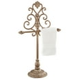 thumbnail image 1 of Aldabella Satin Gold Towel Stand/Jewelry Holder 13"W x 7"D x 21"H, 1 of 3