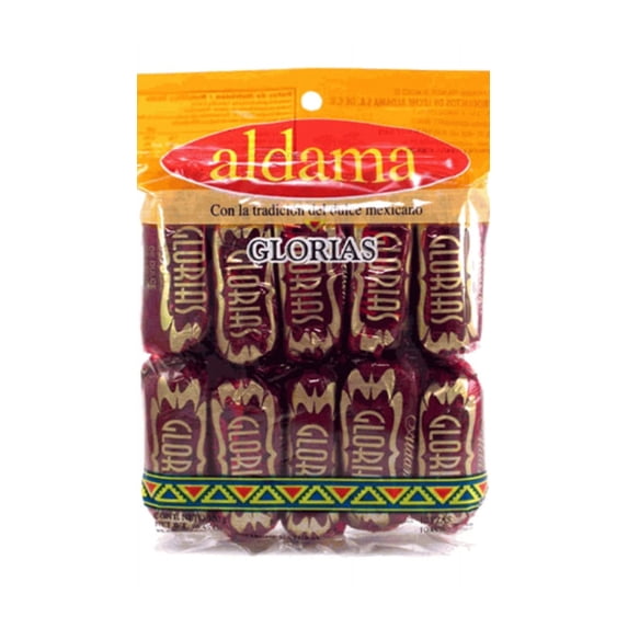 Aldama Glorias (10.5 oz)10 count. Goat Milk Caramel Candy W/ Walnuts.