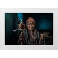 thumbnail image 1 of Aldarwish, Fathi 18x13 White Modern Wood Framed Museum Art Print Titled - Live Peacefully, 1 of 4
