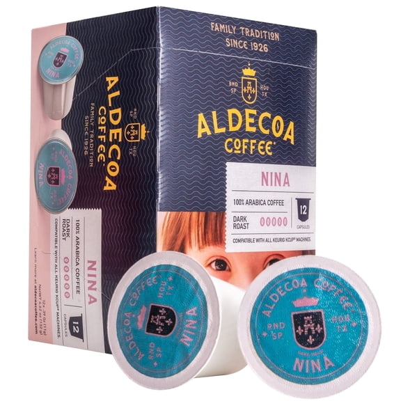 Nina Dark Roast Coffee Pods, 72 Count Value Pack, Compatible with Keurig K-Cup Brewers, Rich Bold Flavor, Supports Global Down Syndrome Foundation