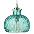 thumbnail image 1 of Alden Décor Honeycomb 1-Light Glass Pendant, 1 of 3