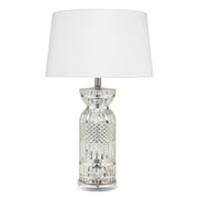 Alden D cor Ollie Mercury Glass Table Lamp, Silver