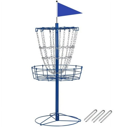 Alden Design 12-Chain Disc Golf Goal for Target Practice, Blue